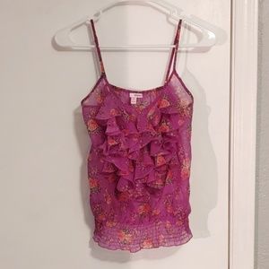 🐋2 FOR $9🐋 Purple floral tank top